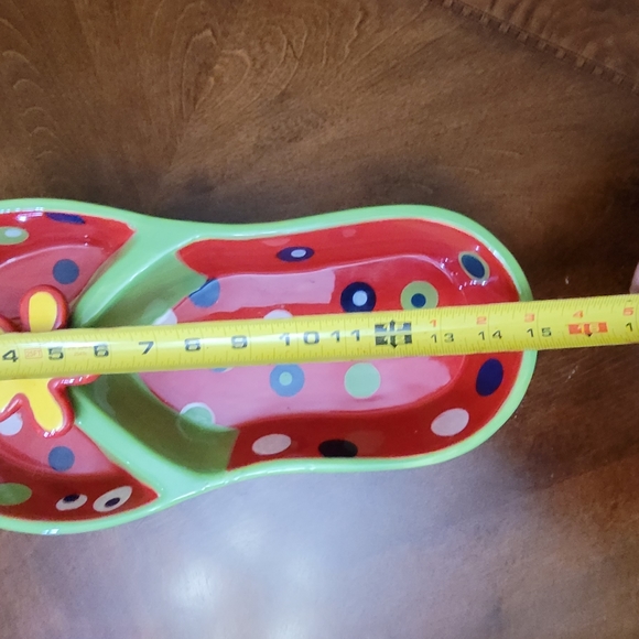 Ceramic Flip Flop Serving Tray - Picture 2 of 3